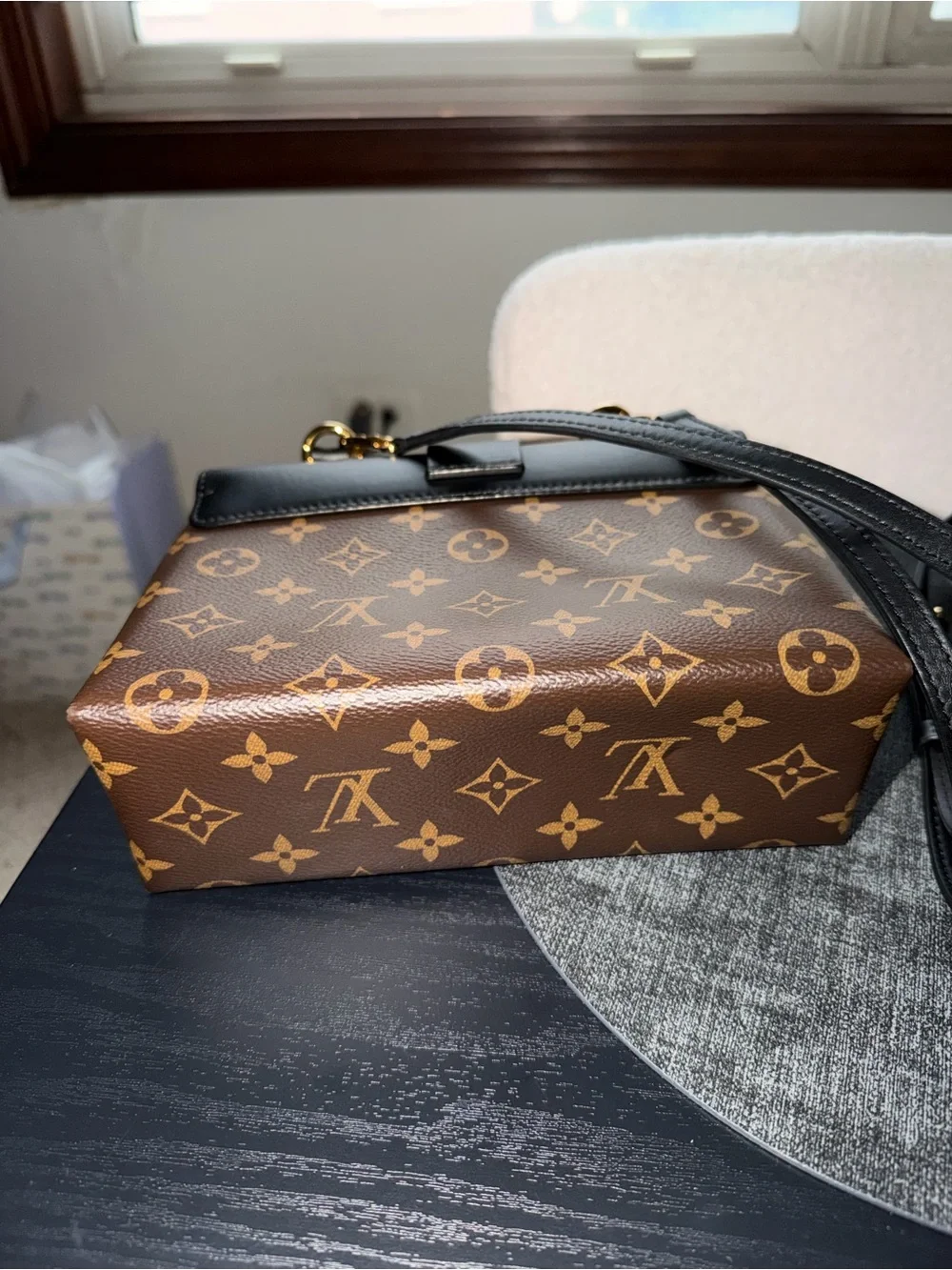 Louis Vuitton Monogram Locky BB Bag in Black